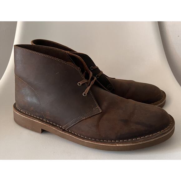 Clarks Bushacre 2 Chukka Boots Mens US 12 Brown Beeswax Leather Lace Up EU 46 main image 6